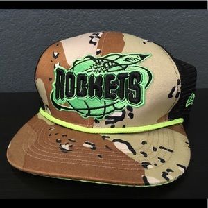 New Era Houston Rockets Camo SnapBack Hat